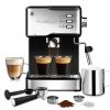 Geek Chef Espresso Machine, Espresso and Cappuccino latte Maker 20 Bar Pump Coffee Machine Compatible with ESE POD capsules filter&Milk Frother Steam