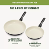 Rio 2PK (8" and 11") Ceramic Nonstick Breakfast Set Black