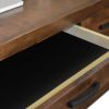 Bridgevine Home Sausalito 71 inch Executive Desk, No Assembly Required, Whiskey Finish